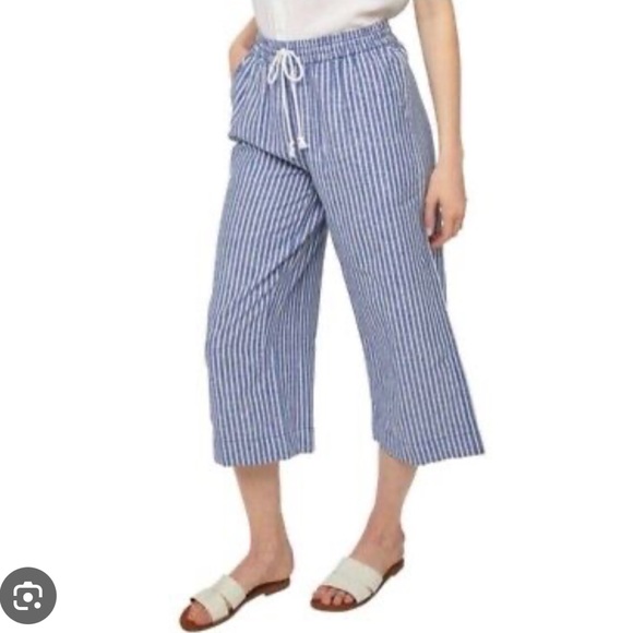 BeachLunchLounge Margo Striped Pants NWT - Picture 2 of 6